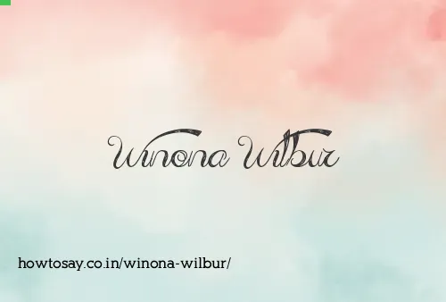 Winona Wilbur