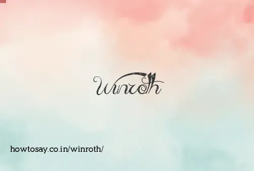 Winroth