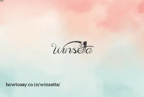 Winsetta
