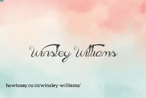 Winsley Williams