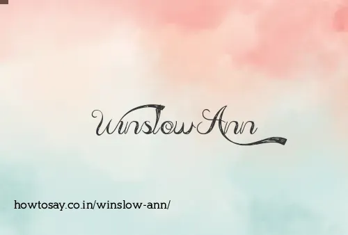 Winslow Ann