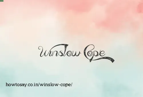 Winslow Cope