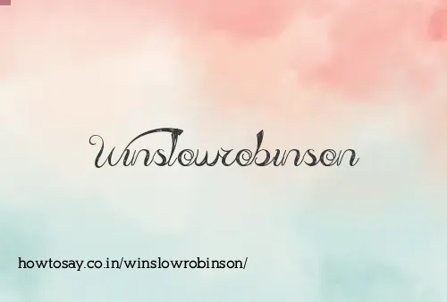 Winslowrobinson