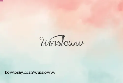 Winsloww