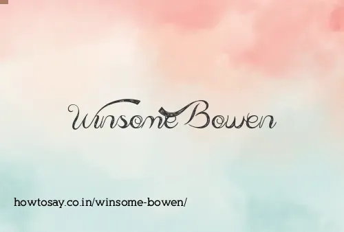 Winsome Bowen