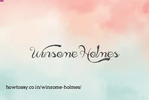 Winsome Holmes