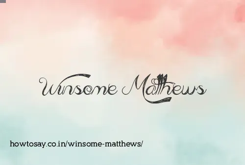 Winsome Matthews