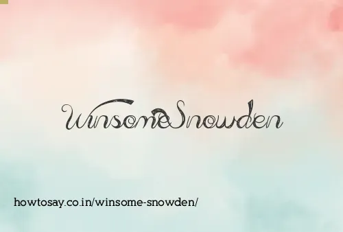 Winsome Snowden