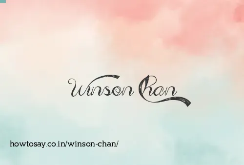 Winson Chan