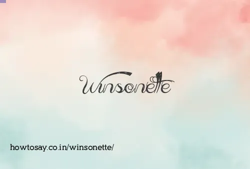 Winsonette