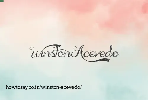 Winston Acevedo