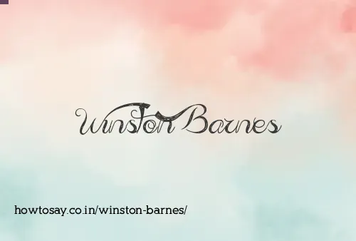Winston Barnes