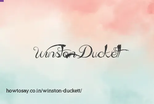 Winston Duckett