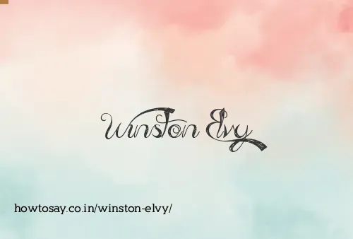 Winston Elvy