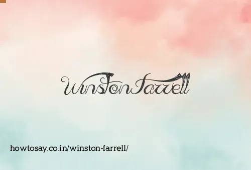 Winston Farrell