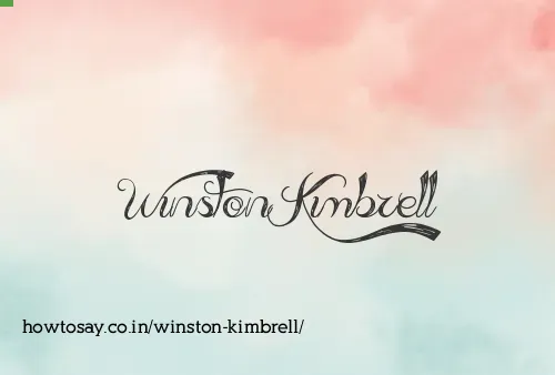 Winston Kimbrell