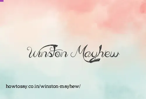 Winston Mayhew