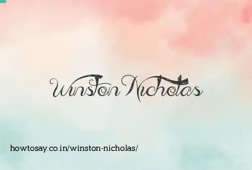 Winston Nicholas