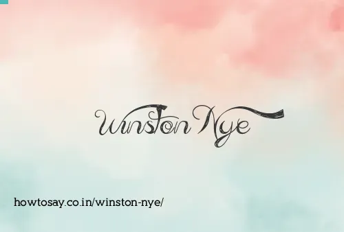 Winston Nye