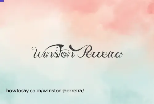 Winston Perreira