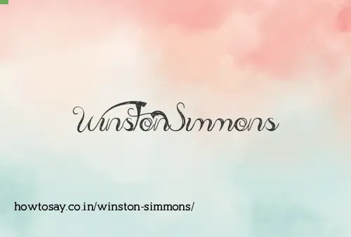 Winston Simmons