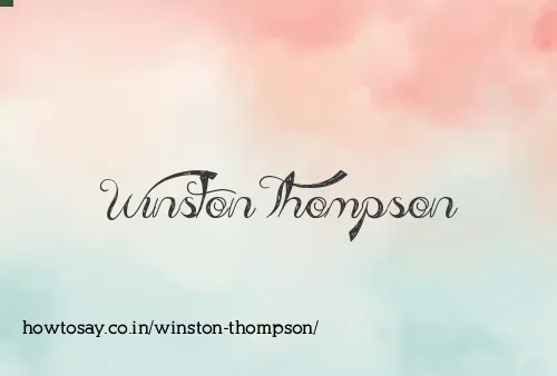 Winston Thompson