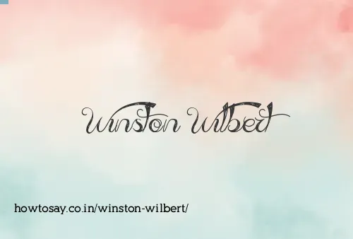 Winston Wilbert