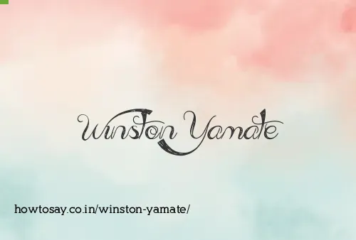 Winston Yamate