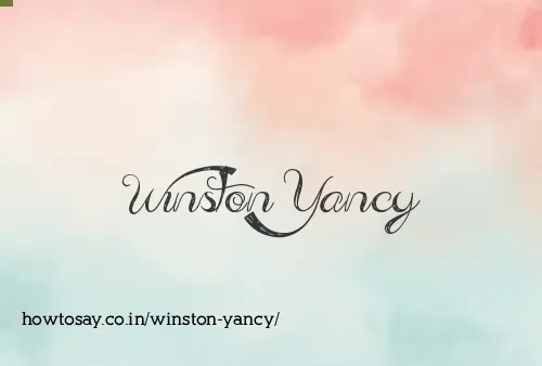 Winston Yancy