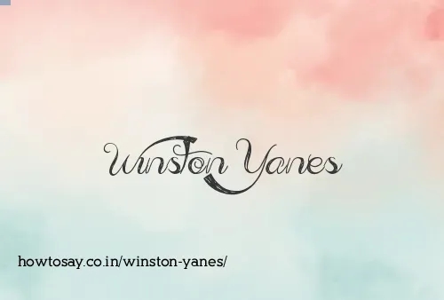 Winston Yanes