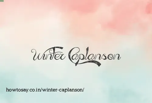 Winter Caplanson
