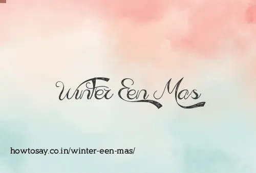 Winter Een Mas