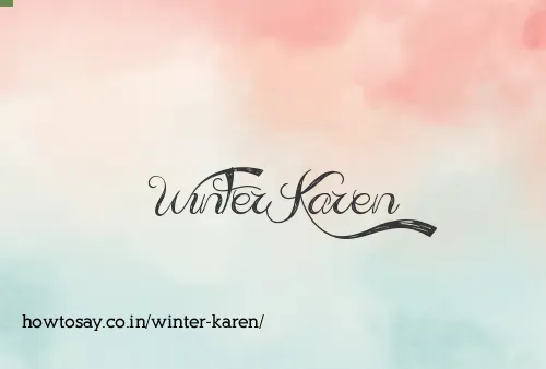 Winter Karen