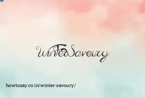 Winter Savoury