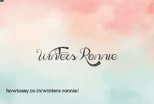 Winters Ronnie