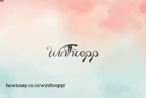 Winthropp