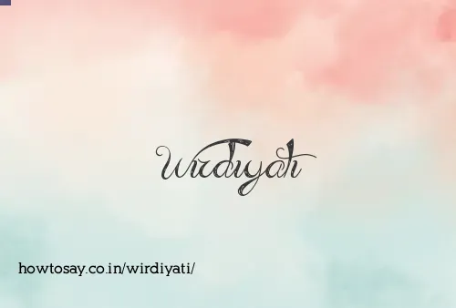Wirdiyati
