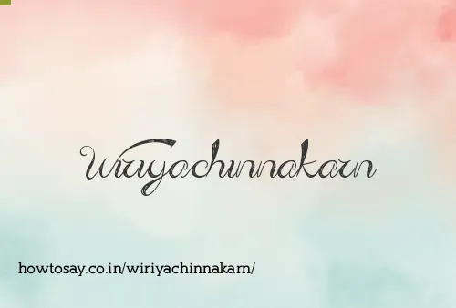 Wiriyachinnakarn