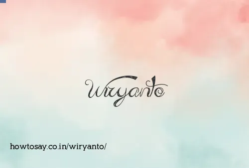 Wiryanto