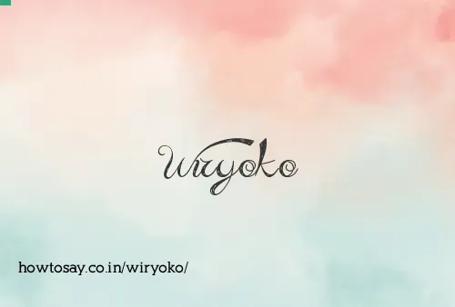 Wiryoko