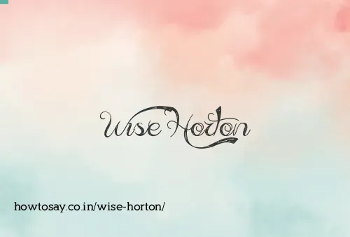 Wise Horton