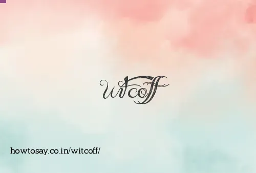 Witcoff