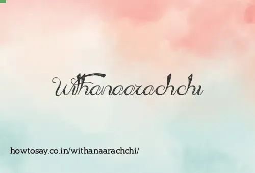 Withanaarachchi
