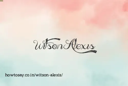 Witson Alexis