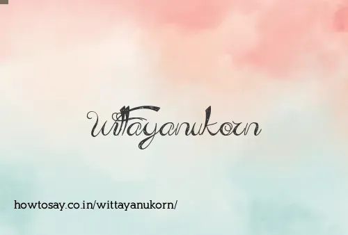 Wittayanukorn