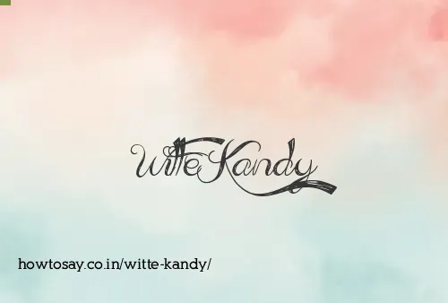 Witte Kandy