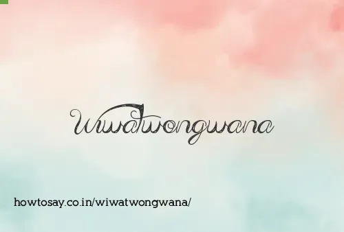 Wiwatwongwana