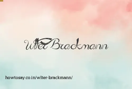 Wlter Brackmann