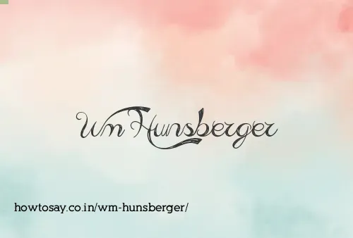 Wm Hunsberger