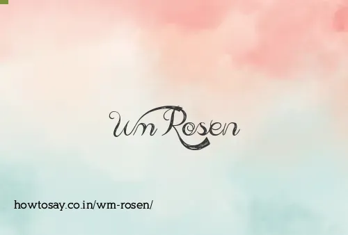Wm Rosen